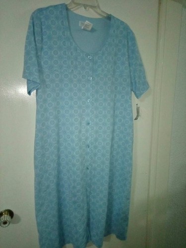 Pijama Abierta Bata Dama Grande Y Extra Cómodas 100% Algodón