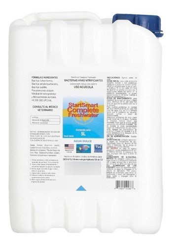 Bacteria Aclarador Agua Dulce Pecera Acuario Startsmart 5l 