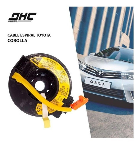 Cable Espiral Toyota Corolla 2003-2005 Cod.84306-52050