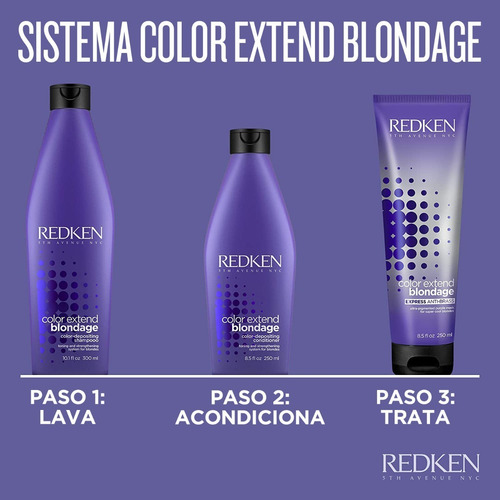 Shampoo Blondage Matiza Tonos Cálidos En Rubios 300 Ml