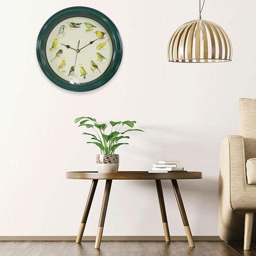 Xt Reloj De Pared Con Pájaro Cantor, Reloj De Pared Con