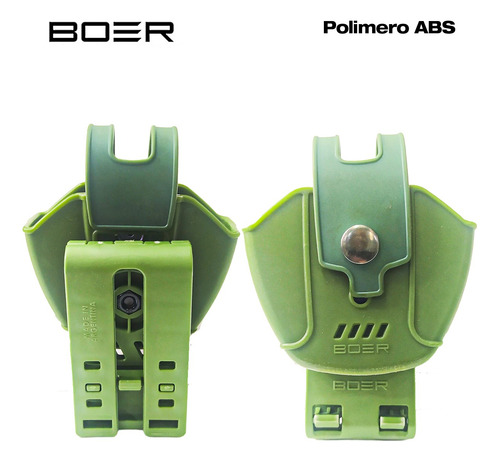 Imagen 5 de 10 de Funda Pistolera Boer Glock Porta Cargador Porta Esposas