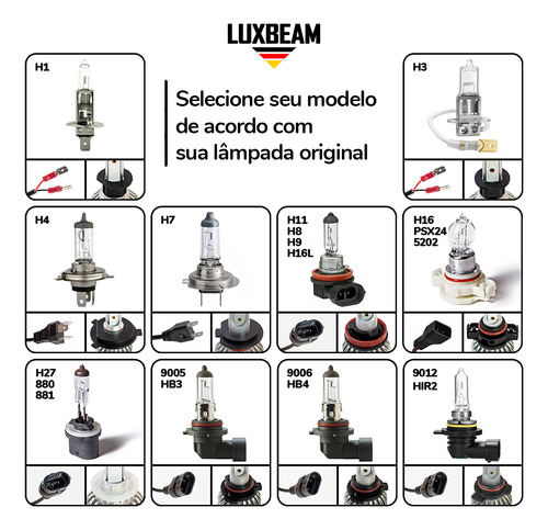 Par Super Led Nano Pro 50w Csp3570 8000k H1 H4 H7 H8 H11 Hb4