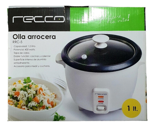 Olla Arrocera 1 Litro Marca Recco Modelo Rrc-5