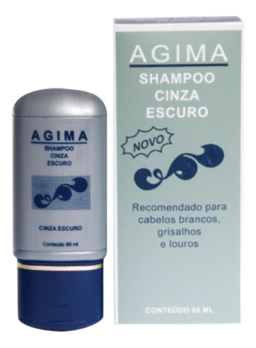  Shampoo Cinza Escuro 80ml Agima