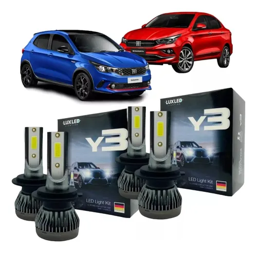 Kit X 4 Luces Cree Led H7 Alta H7 Baja Fiat Argo Cronos