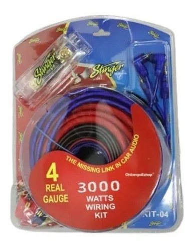 Imagen 1 de 4 de Kit Stinger Calibre 4 Instalación Amplificador