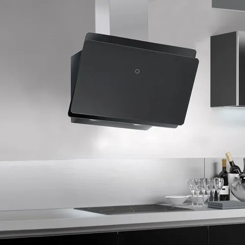 Campana James Mural 60 Negra Inox 230w 3 Velocidades Color Negro