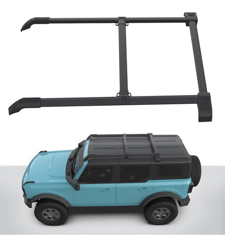 Kit 4 Barra Transversal Para Portaequipaje Techo Ford Bronco