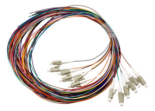 Pigtail De Fibra Optica Multimodo Lc Om3, 2m, 12 Unid, Mmc