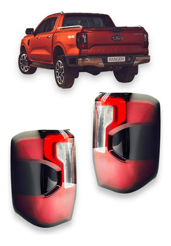 Par Sinaleira Traseira Ford Ranger 2024 Com Led Original