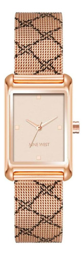 Nine West ® Reloj De Mano De Malla Para Mujer Nw/2832rgrg Dh