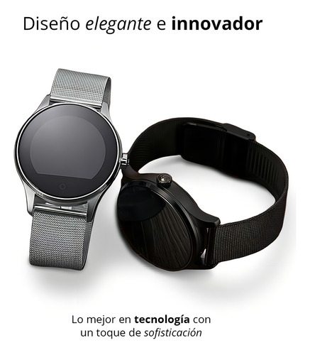 Smartwatch Reloj Inteligente Para Hombre Bluetooth Compatible Con Ios Android Microfono Integrado Pantalla High Definition 1.22 Pulgadas Llamadas Notificaciones Ritmo Cardiaco K88h Negro Redlemon