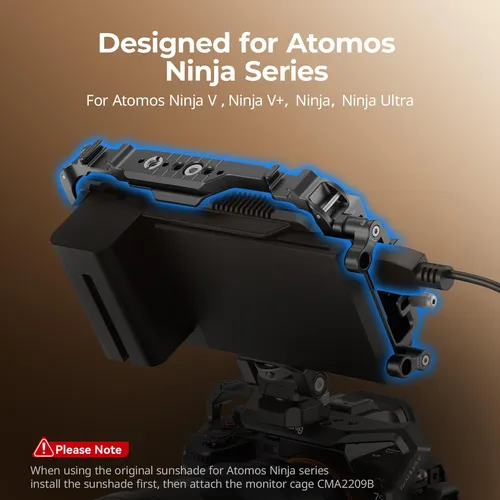 Smallrig Jaula De Monitor Para Atomos Ninja V, Riel Nato In.