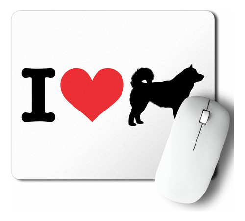 Mouse Pad I Love My Alaskan Malamute (d0978 Boleto.store)