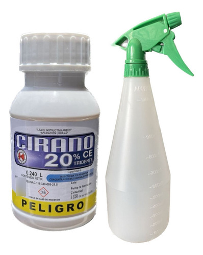 Cirano 20 Ce Cipermetrina 240 Ml + Atomizador Manual Gratis