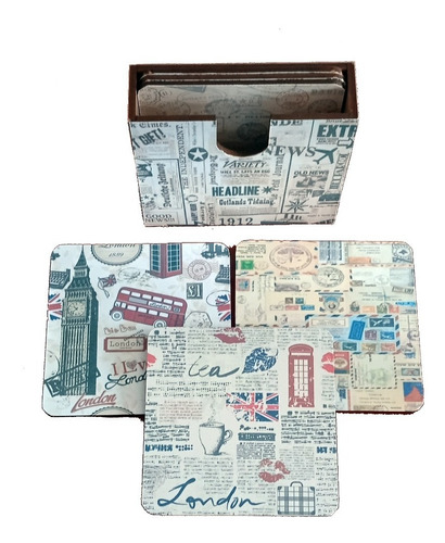 Imagem 4 de 5 de Porta Copos Newspaper Journal