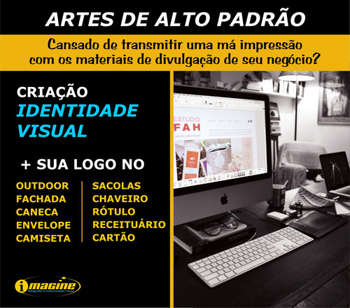 Imagem 1 de 5 de Logo Logotipo Logomarca Identidade Visual Completa Papelaria