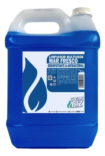 Limpiador Multiusos Aroma Mar Fresco 5l Para 100l Clean Biz®