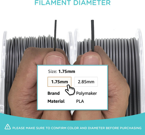 Filamento De Abs De Polymaker 1.75 Mm Negro, Filamento De Im