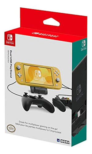 Nintendo Switch Dual Usb Playstand De Hori - Con Licencia Of