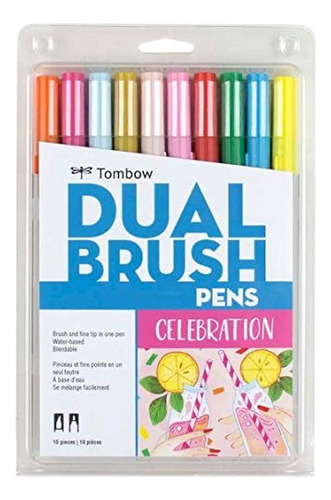 Tombow 56215 Marcadores Artisticos De Doble Pincel, Celebrac