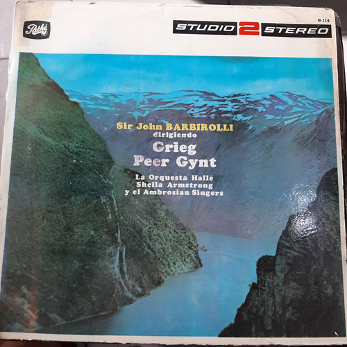 Vinilo John Barbirolli Orq Halle Grieg Peer Gynt Cl2