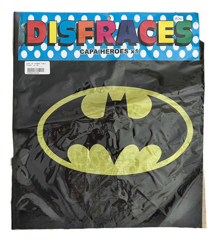 Imagen 2 de 2 de Capa Batman Superhéroes Cotillón Disfraz