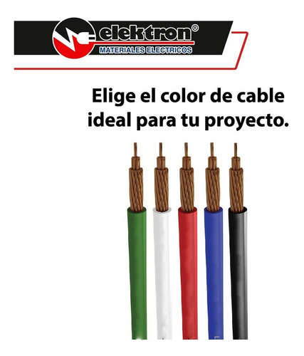 Imagen 6 de 8 de Caja 100 Mts Cable Blanco Cal 8 Awg Kobrex Vinikob 100%cobre