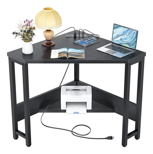 Armocity Corner Desk Small Desk With Outlets Corner Table Fo