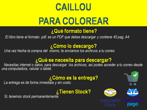 Caillou Libro Imprimir Colorear Pintar