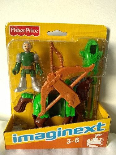 Imaginext Caballero Medieval Caballo Arco Flecha Fisher Pric