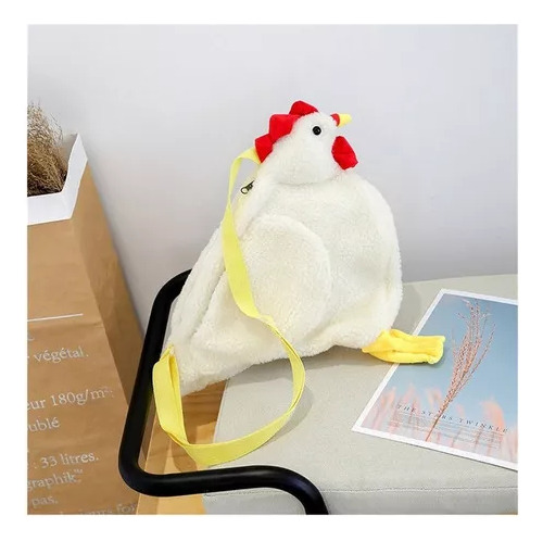 Bolso Bandolera For Mujer, Estilo Pollo, Animales, Gallina Acabado De Los Herrajes Fix Color Fix Color De La Correa De Hombro Fix Diseño De La Tela