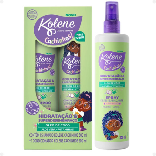 Kit Sham 300ml, Cond 200ml E Spray Kolene Cachinhos