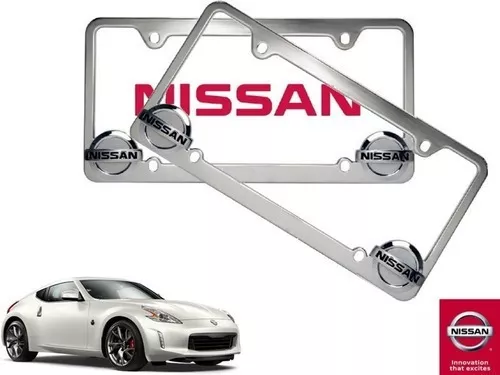 Par Porta Placas Nissan 370z 3.7 2016 Original