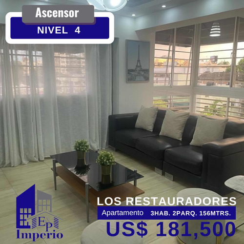 Se Vende Apartamento De 3 Habitaciones En Los Restauradores