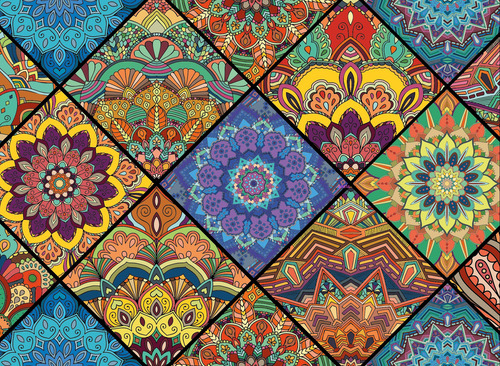 Rompecabezas Mandalas 1000 Piezas 68.5x50.5cm Flink