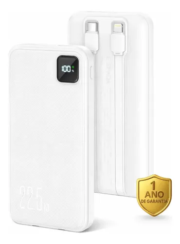 Power Bank 20.000mah Carregador Turbo Portátil 22.5W Universal Pa...