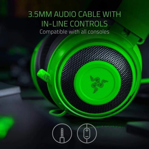 Imagen 8 de 9 de Auriculares Gamer Razer Kraken Green 2019 Ps4 Switch Xbox Xg