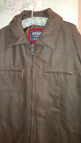 Campera Hombre Talle M Marrón Interior Matelasse (Usado)