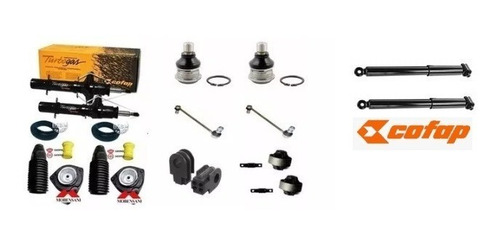 04 Amortecedor Cofap + Kit Suspensão Sentra 2007 A 2012