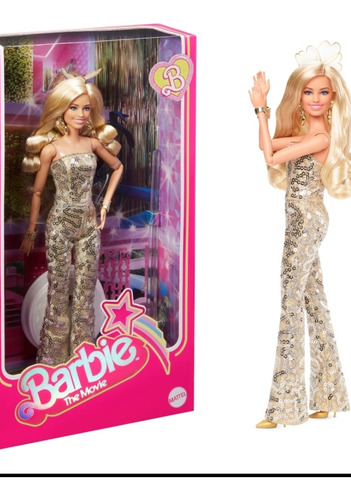 Barbie Pelicula Barbie Gold Disco 2023 Hpj99
