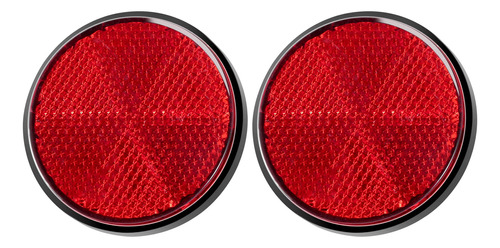 Reflector Rojo Redondo Universal Para Vehículos Todo Terreno