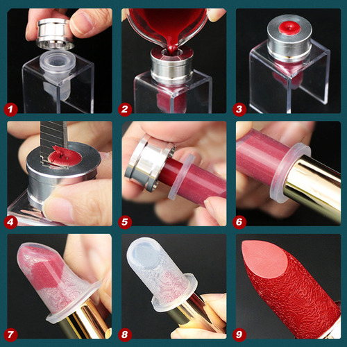 Molde Manual De Silicona Para Hacer Pintalabios Diy Lipstick