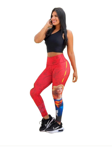 Leggins Leguis Lycra Suplex Deporte Gym Abdomen Mujer Estamp