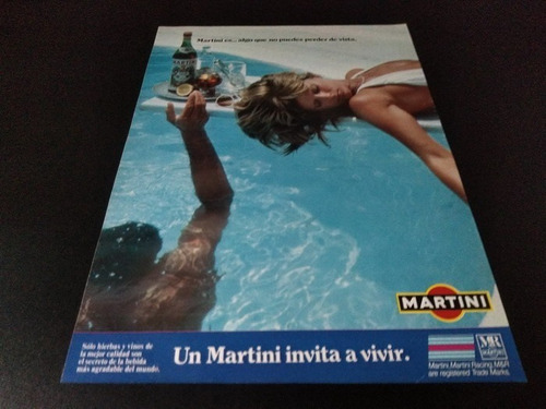 (pe075) Publicidad Clipping Martini * 1980