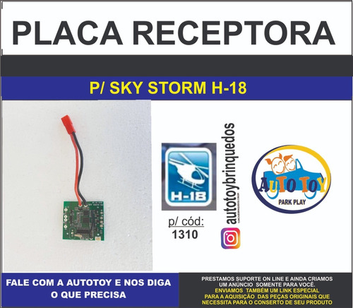 Sky Storm 1310- H-18- Candide - Só A Placa Receptora  2.4ghz
