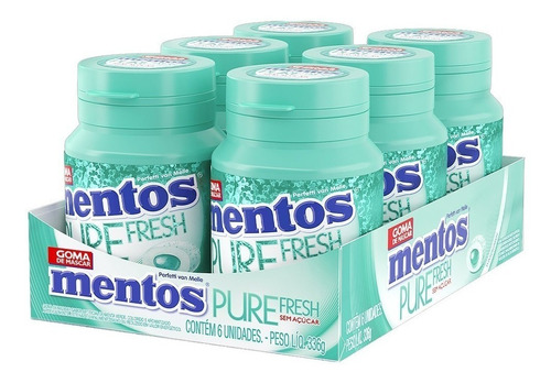 Mentos Pure Fresh Wintergreen Garrafa C/6