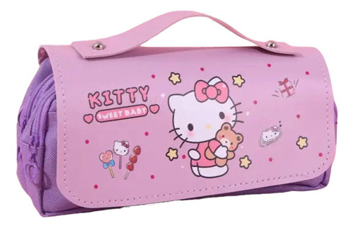 Estuche Importado Hello Kitty Kuromi Pochacco Gran Capacidad
