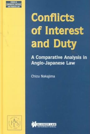 Libro Conflicts Of Interest And Duty - Chizu Nakajima